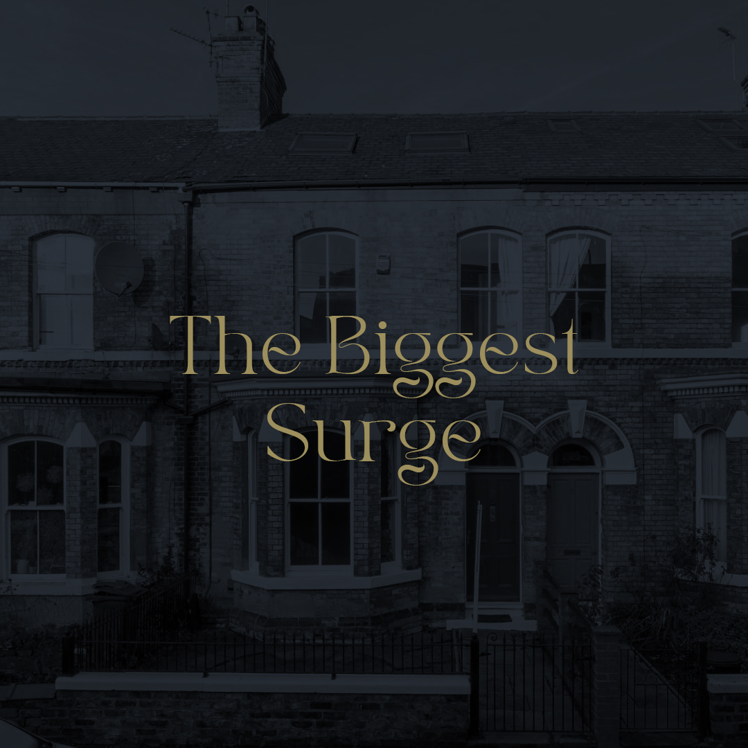 Terraced Houses: The Biggest Surge